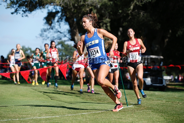 2014StanfordCollWomen-149.JPG - College race at the 2014 Stanford Cross Country Invitational, September 27, Stanford Golf Course, Stanford, California.
